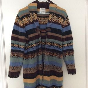 Christopher & Banks hand embroidered cardigan sz.L